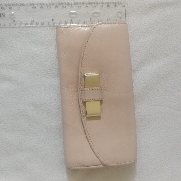 Chloe lily gold pink long leather wallet clutch - Picture 1 of 8